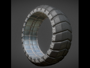 futuristic tire collection 3D Model