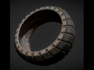 futuristic tire collection 3D Model