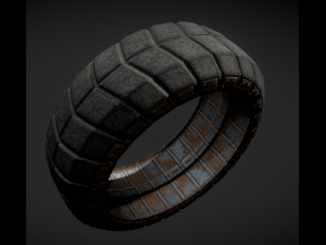 futuristic tire collection 3D Model
