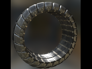 futuristic tire collection 3D Model