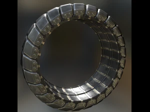 futuristic tire collection 3D Model