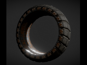 futuristic tire collection 3D Model