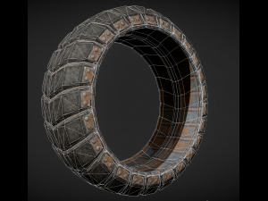 futuristic tire collection 3D Model