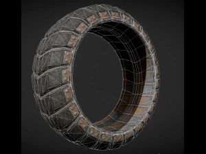 futuristic tire collection 3D Model
