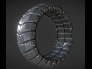 futuristic tire collection 3D Model