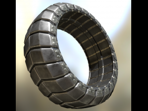 futuristic tire collection 3D Model