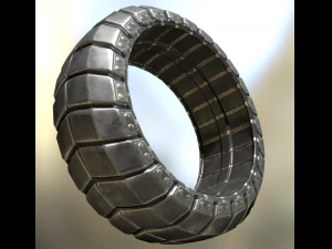 futuristic tire collection 3D Model