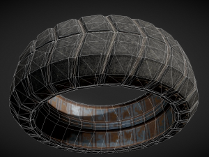 futuristic tire collection 3D Model