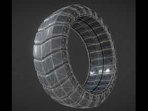 futuristic tire collection 3D Model