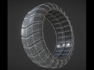 futuristic tire collection 3D Model