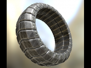 futuristic tire collection 3D Model