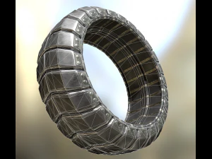 futuristic tire collection 3D Model