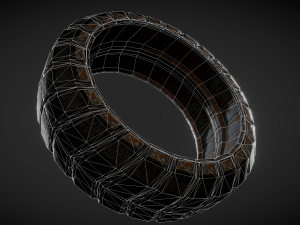 futuristic tire collection 3D Model
