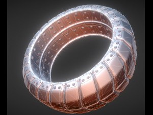 futuristic tire collection 3D Model