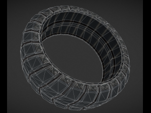 futuristic tire collection 3D Model