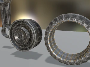 hydraulic suspension and tire basic version 3D Model