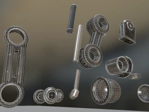 hydraulic suspension and tire basic version 3D Model