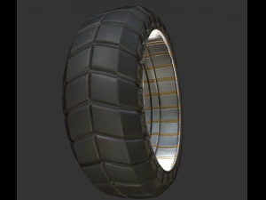 hydraulic suspension and tire basic version 3D Model