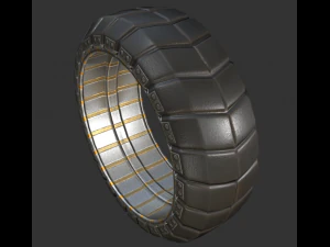 hydraulic suspension and tire basic version 3D Model