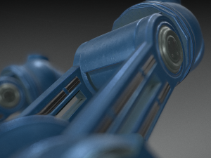 hydraulic suspension with tires blue version 3Dモデル
