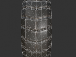 hydraulic suspension with tires rusty version rigg 3D Model