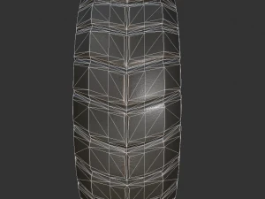 hydraulic suspension with tires rusty version rigg 3D Model