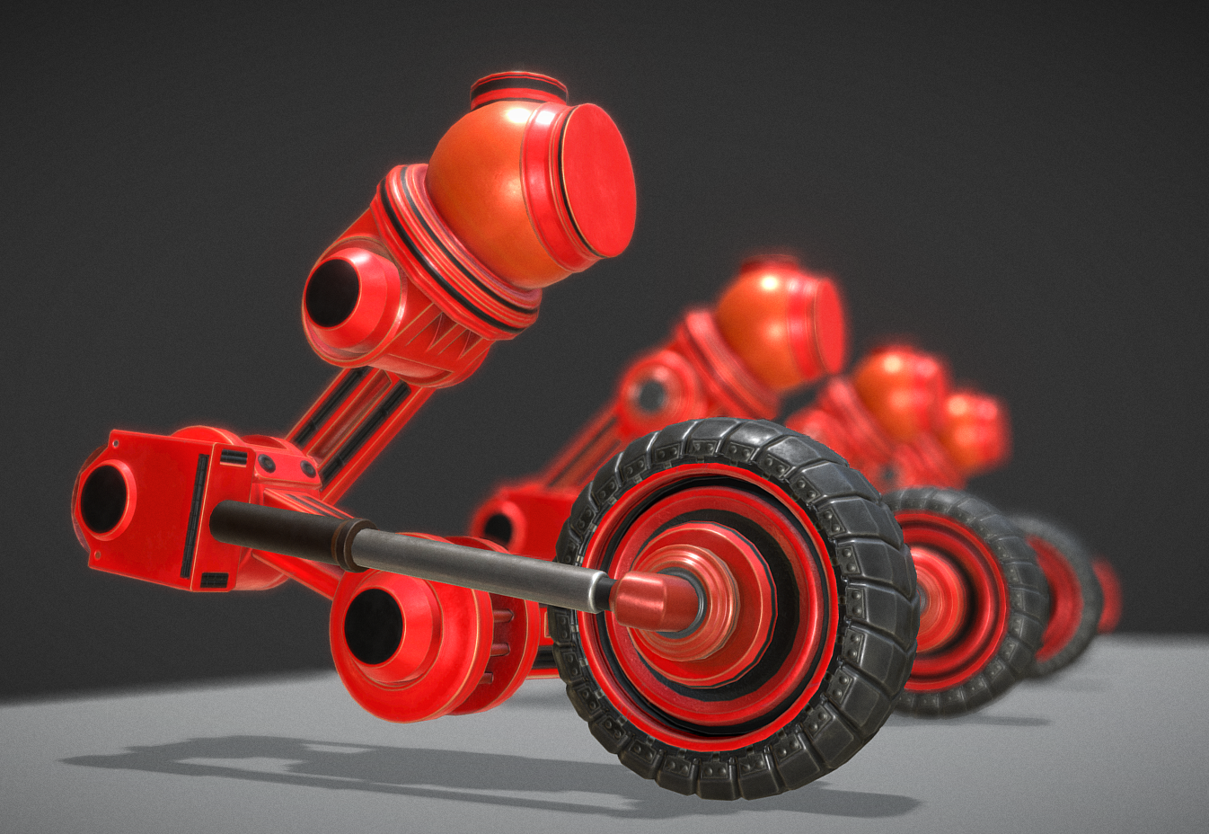 Red version. 3d моделирование гидросистемы. 3d модель запчасти. Hydraulic Suspension. Woolslayer Bop Hydraulic Suspension moving System