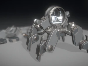 futuristic terrain walker basic version 1 3D Model
