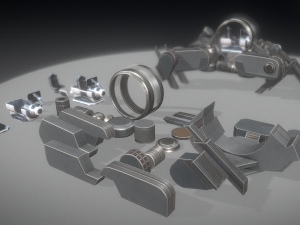 futuristic terrain walker basic version 1 3D Модель