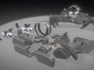 futuristic terrain walker basic version 1 3D Model