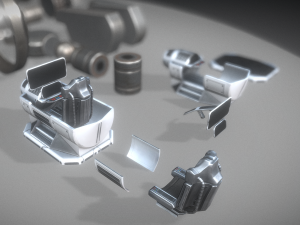 futuristic terrain walker basic version 1 3D Модель