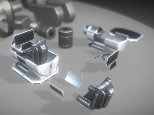futuristic terrain walker basic version 1 3D Model