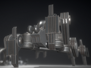 futuristic terrain walker basic version 1 3D Модель