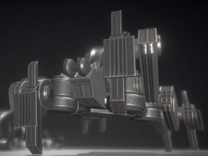 futuristic terrain walker basic version 1 3D Model