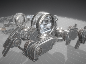 futuristic terrain walker basic version 1 3D Модель