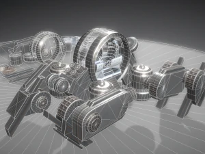 futuristic terrain walker basic version 1 3D Model