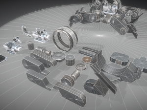 futuristic terrain walker basic version 1 3D Модель