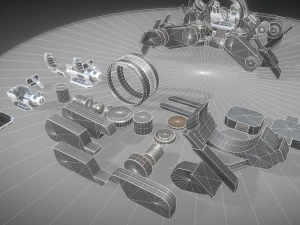 futuristic terrain walker basic version 1 3D Model