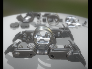 futuristic terrain walker basic version 2 Model 3D