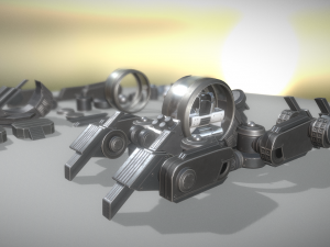 futuristic terrain walker basic version 2 3D Model