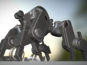 futuristic terrain walker basic version 2 3D Model