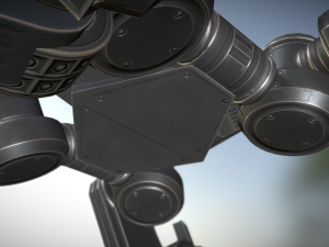 futuristic terrain walker basic version 2 3D Model