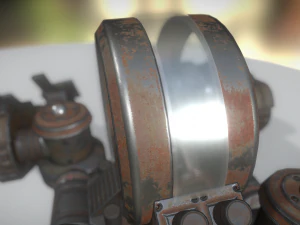 futuristic terrain walker rusty 3D Model