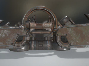 futuristic terrain walker rusty 3D Model