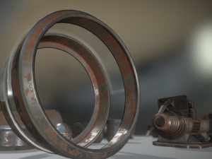 futuristic terrain walker rusty Modèle 3D