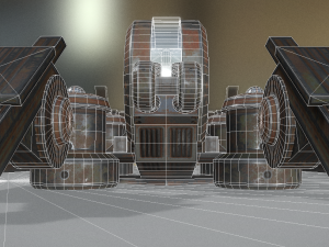 futuristic terrain walker rusty Modèle 3D