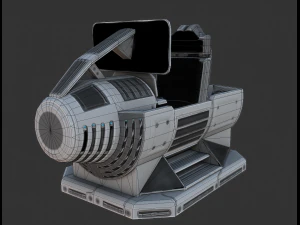 futuristic terrain walker rusty 3D Model