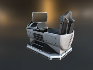 futuristic terrain walker rusty 3D Model