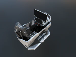 futuristic terrain walker rusty 3D Model