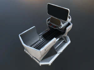futuristic terrain walker rusty 3D Model